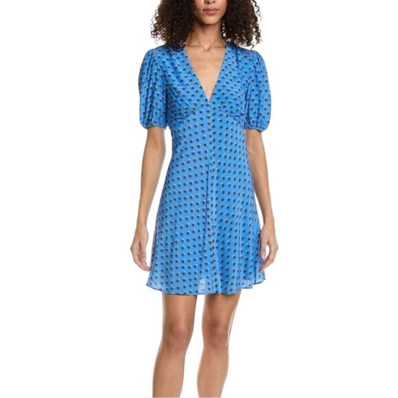 milla blue dress Long Cotton Shirt Dress, Blue main image 1